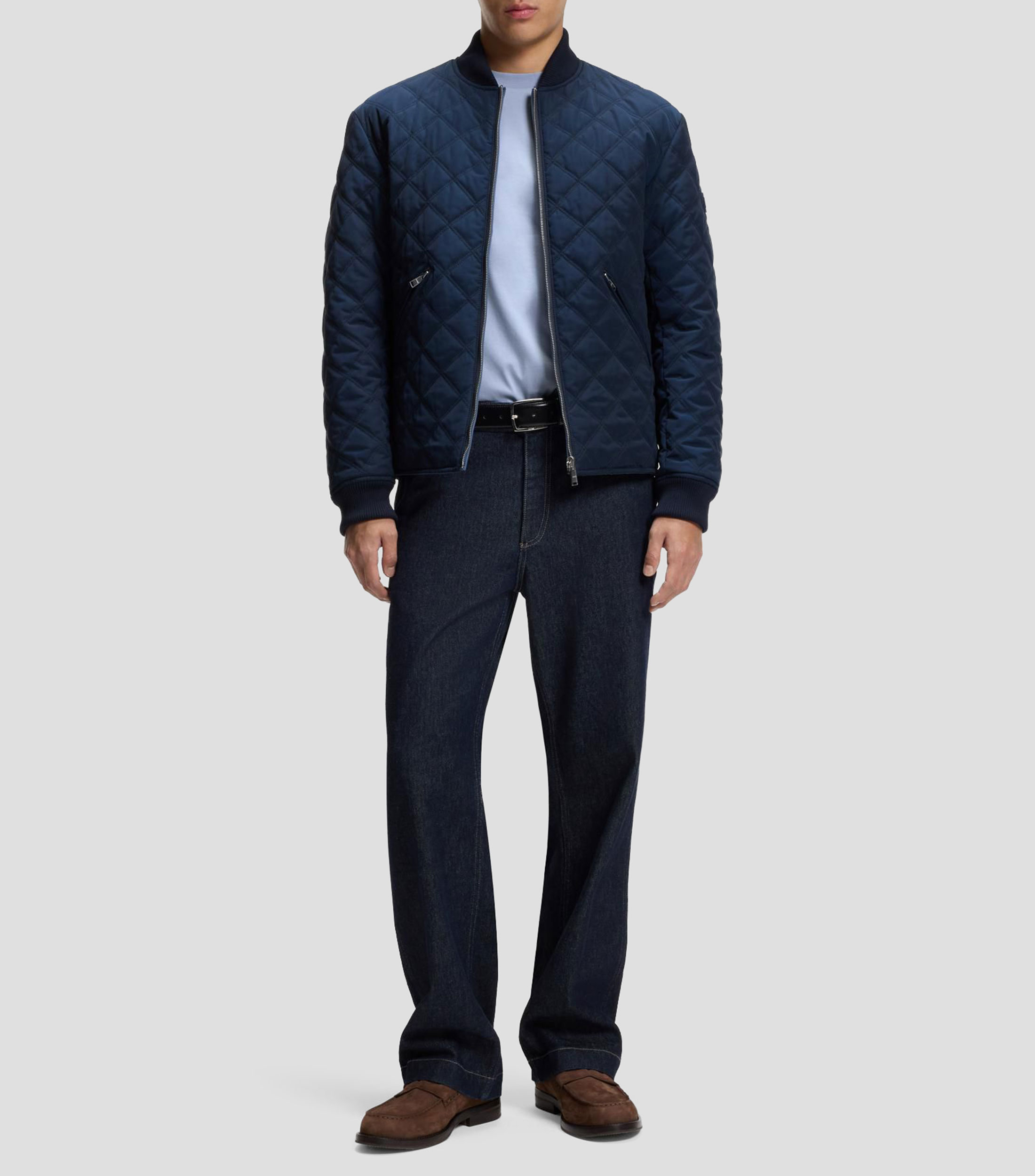 Playera de algodón mercerizado con monograma Double B Hombre